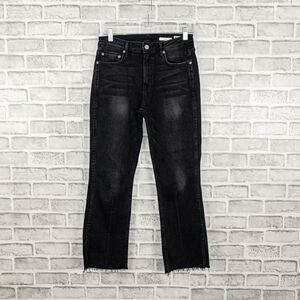 NOEND Denim Farrah Kick Flare Jeans in Nashville Black Wash Women's Sz 27